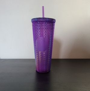 NEW 2022 Summer Starbucks Tumbler Oil Slick studded 24 oz